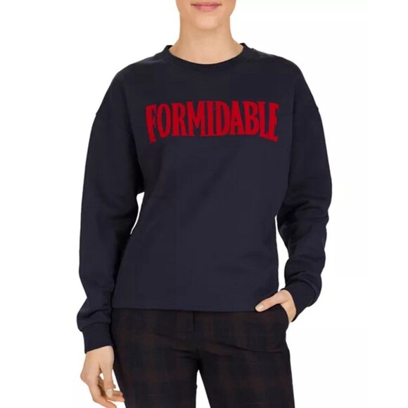 Gerard Darel Womens Formidable Blue Crew Neck Long Sleeve Sweater Top Size 2 - Picture 1 of 9